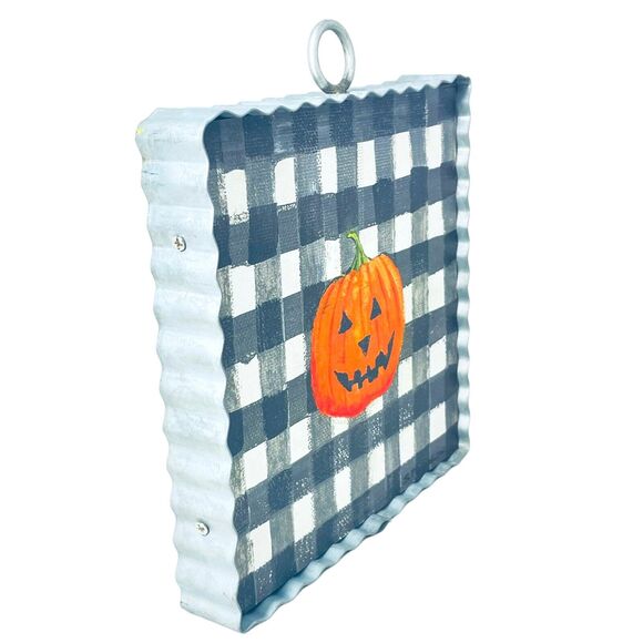 The Round Top Collection Mini Gallery Halloween Spider Metal Print Sz 6x6x1 - Picture 3 of 9